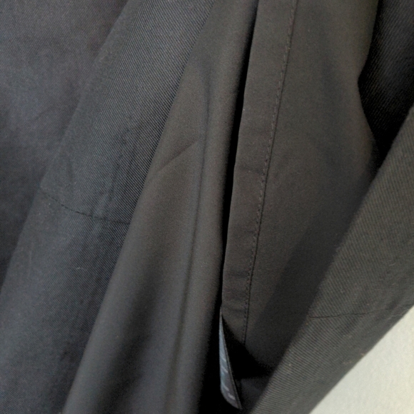 Long Tall Sally Dress Women's 12 Black Cotton Linen Blend Pockets Lined - Picture 7 of 8